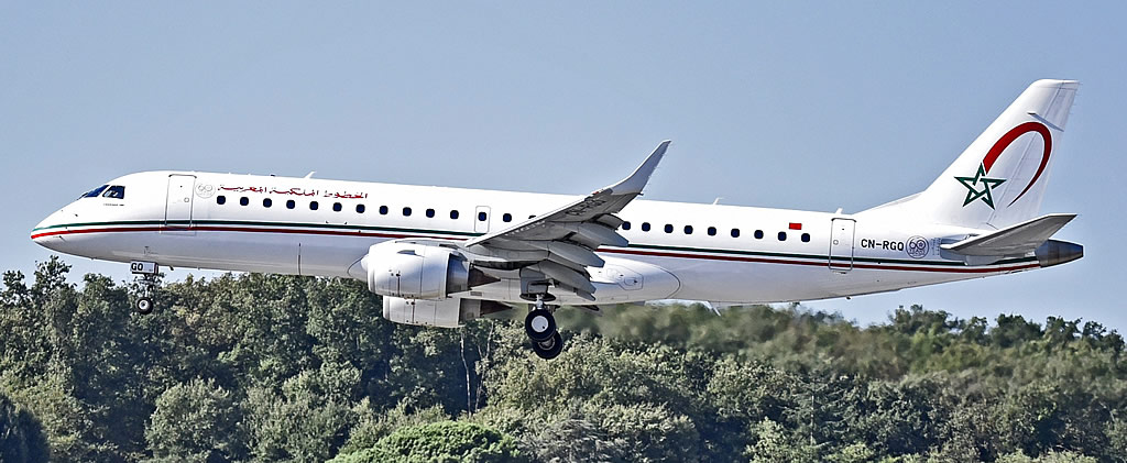 Embraer E190, Registration CN-RGQ, of  Royal Air Maroc